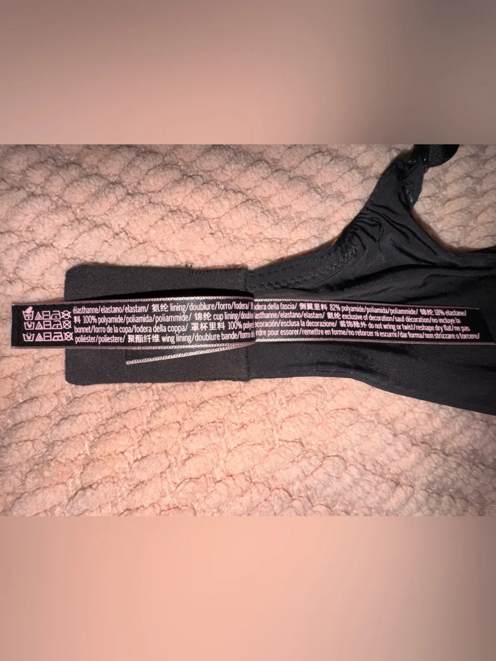 Victoria’s Secret Perfect Shape Bra Black 36D Smooth T-Shirt Bra